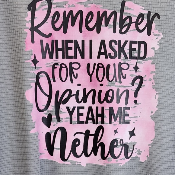 Tops - Gray and Pink Graphic Women's Top